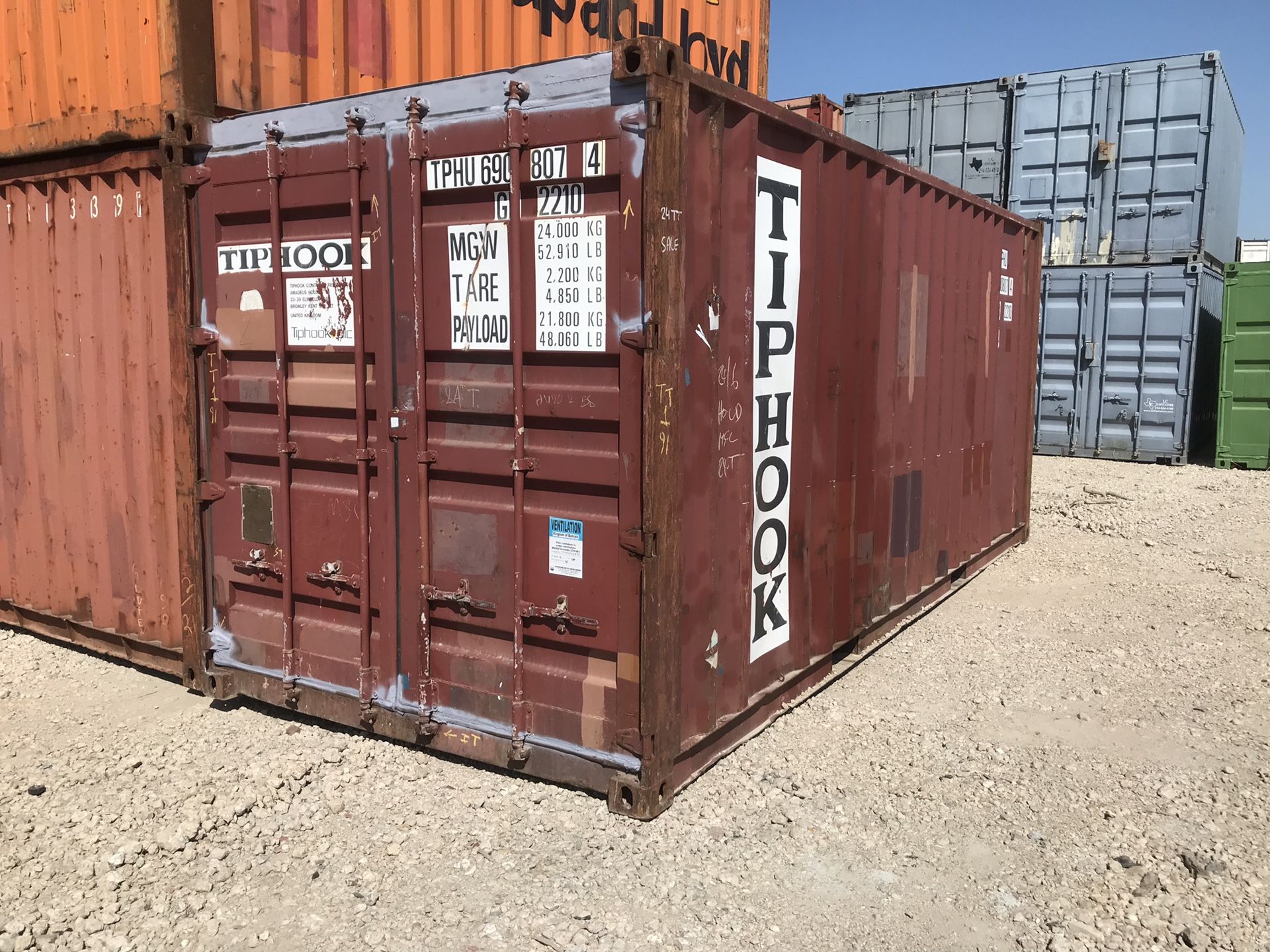 20ft container.