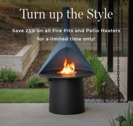 Sunvilla Steel Domed Firepit (Color Gray) New in Box