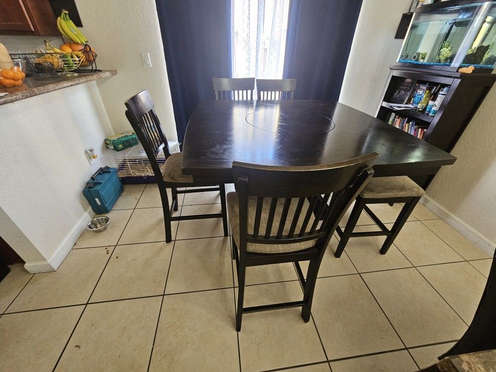 54 Inch Dining Room Table With Lazy Susan