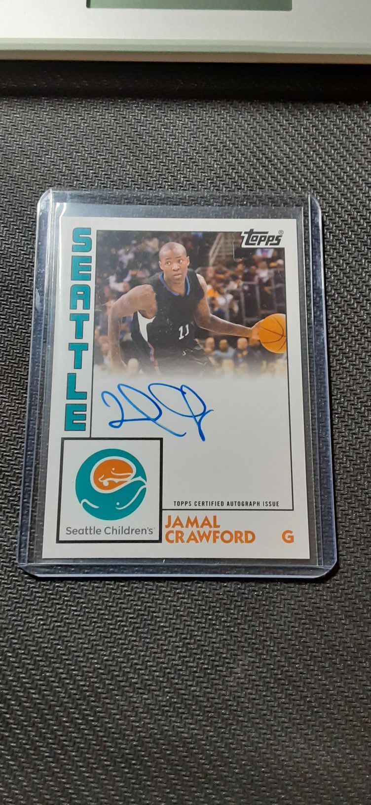 Jamal Crawford Topps Autographed card