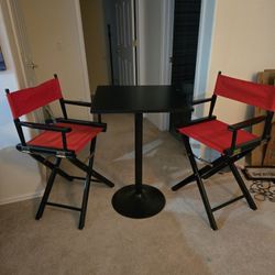 Director Chairs And Table