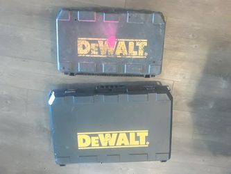 Two DeWalt tool box, chipping hammers