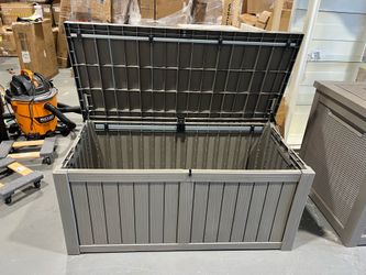 120 Gal. Gray Outdoor Durable Storage Deck Box