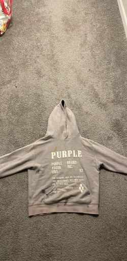 Purple Brand Gray Hoodie
