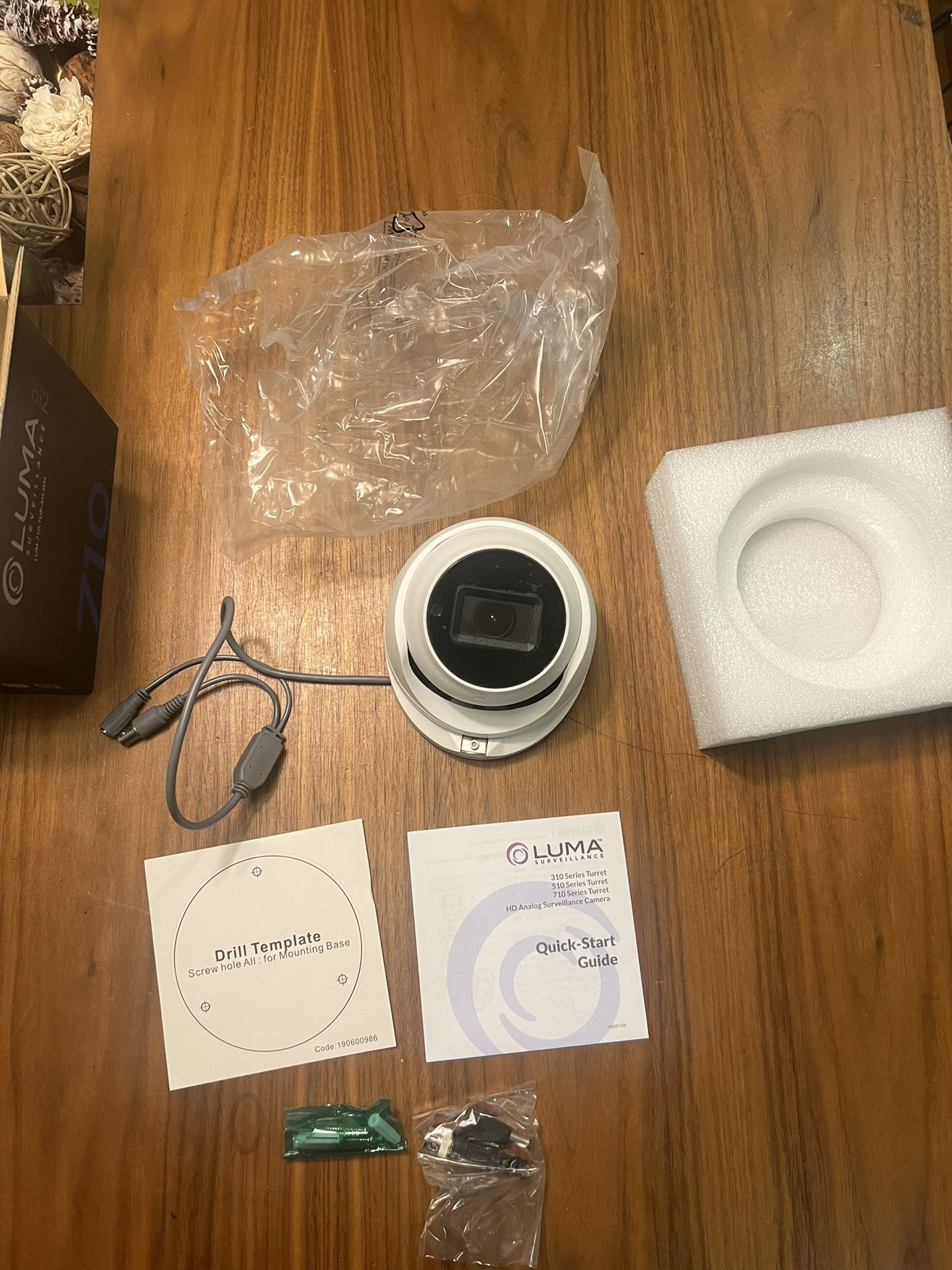 Luma Surveillance 710 Series Turret Analog Outdoor Camera with IR and Heater. There Are Six Cameras Available. LUM-710-TUR-AH-WH. 