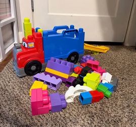 Truck with blocks must pick up