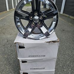 20" inches 5 logs chrome rims