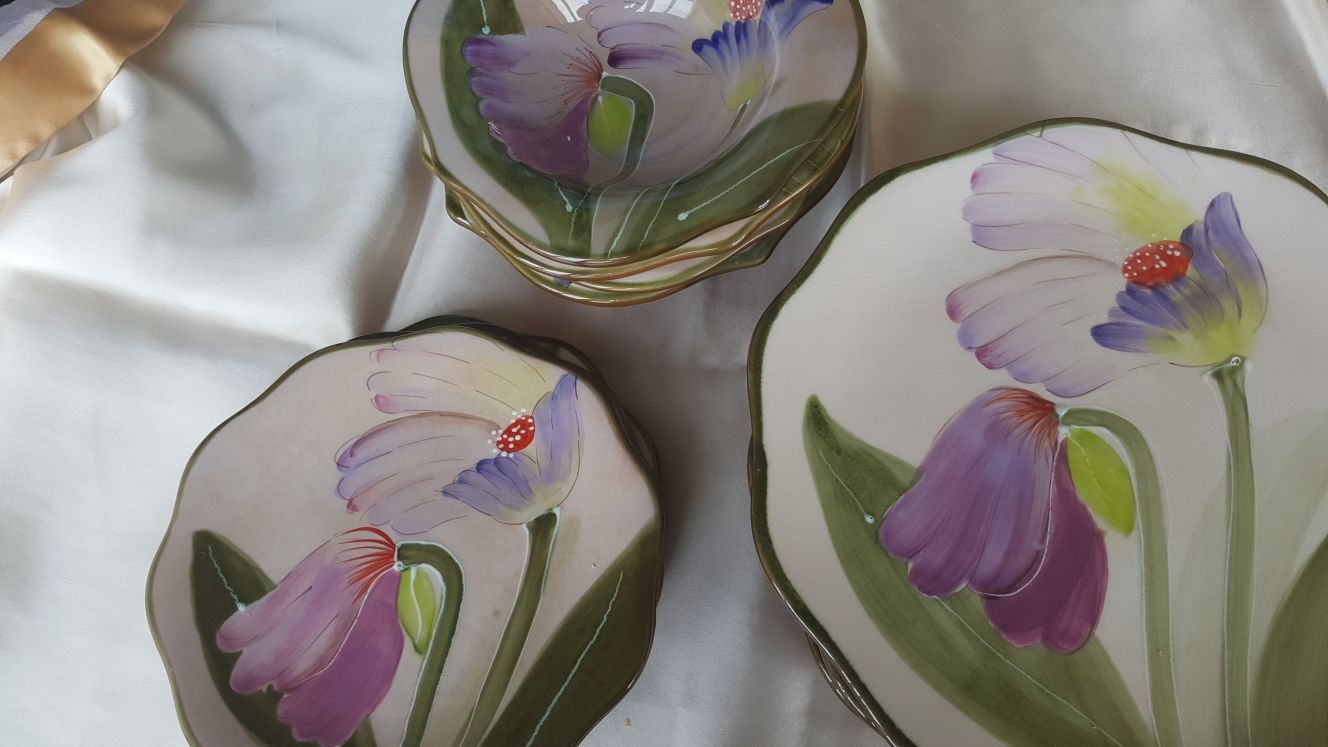 Purple Renoir Ambiance Collections Dinnerware - 12 Pieces