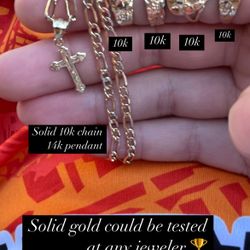 Solid 10k Gold And Solid 14k Gold On My Page 