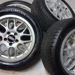 4 BBS 16INCH X 7INCH /RX212 /ET42 RIMS AND TIRES 