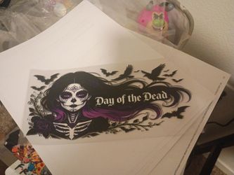 Day of the Dead Sugar Skull Sticker Decal