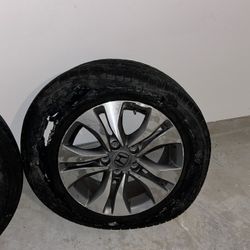 OEM Honda 16” Wheels (2) – 5x114.3 – One Cracked - AsIs