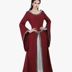 XL Renaissance Costume Women Dresses: Fairy Costume for Women Medieval Dress Renfaire Outfit 
