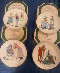 Norman Rockwell Seasons collector plates