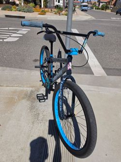 SE Bikes Blue Crackle Block Flyer 26” BMX blue crackle  – Custom Upgraded