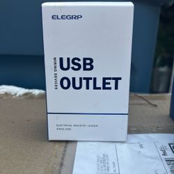 2 Brand new Black USB outlet 