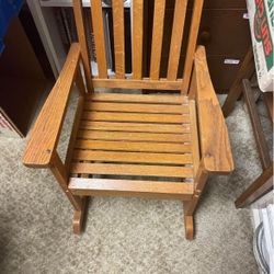 Childs Wooden Rocking Chair 