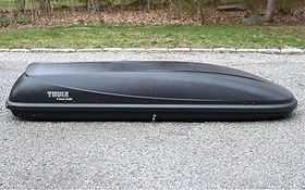 Thule Cascade 1100 Rooftop Cargo Carrier Box + locks keys Yakima