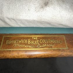 10ft. Antique Carom Billiard Table, Brunswick Balke Collender Co.