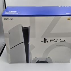 Sony PlayStation 5 PS5 Console, White, Slim Disc Edition, 1TB, Brand New Play Station