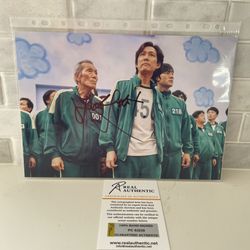 SQUID GAME AUTOGRAPHED PHOTOS WITH COA $195 EA. 