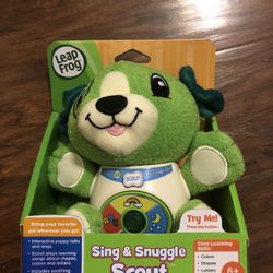 Leap Frog  Sing & Snuggle Scout / Two Sesame Street learning books, 