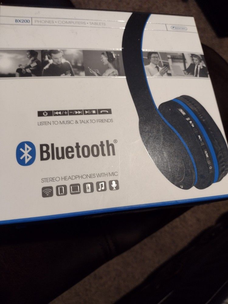 Bluetooth Stereo Headphones With Mic