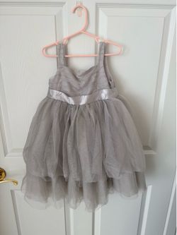 Janie and Jack Silver Princess Dress 3T | Flower Girl | Special Occasion