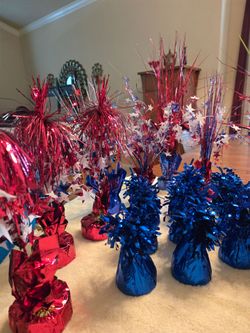 Red White and Blue Table Decor