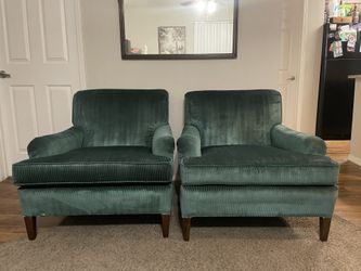 Beautiful Set Of Vintage Green Chairs