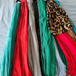 Assorted Scarfs With Hangers