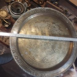 Large Brass Table Just Top