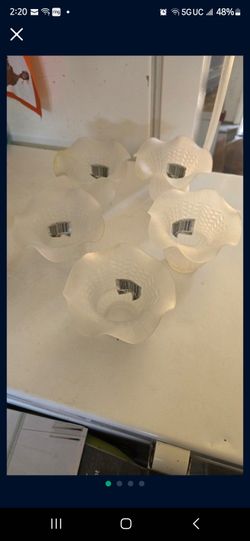 Vanity Light / Celling FanFixture Glass Shade