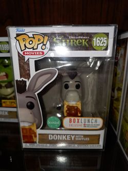 Funko POP! Movies #1625; Shrek; Donkey with Waffles; Box Lunch Exclusive; Scented
W protective case
