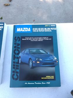 Chiltons repair manual for 1990 - 98 Mazda