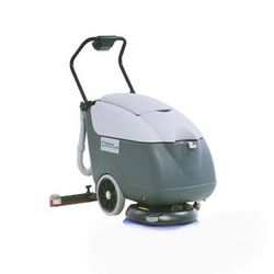 Advance Micromatic M17E is a small compact electric cord operated floor scrubber