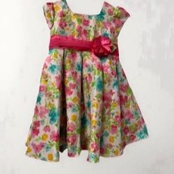 3T Floral Dress White 
