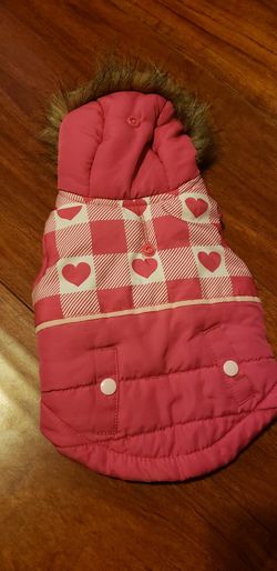 Pink dog jacket XS