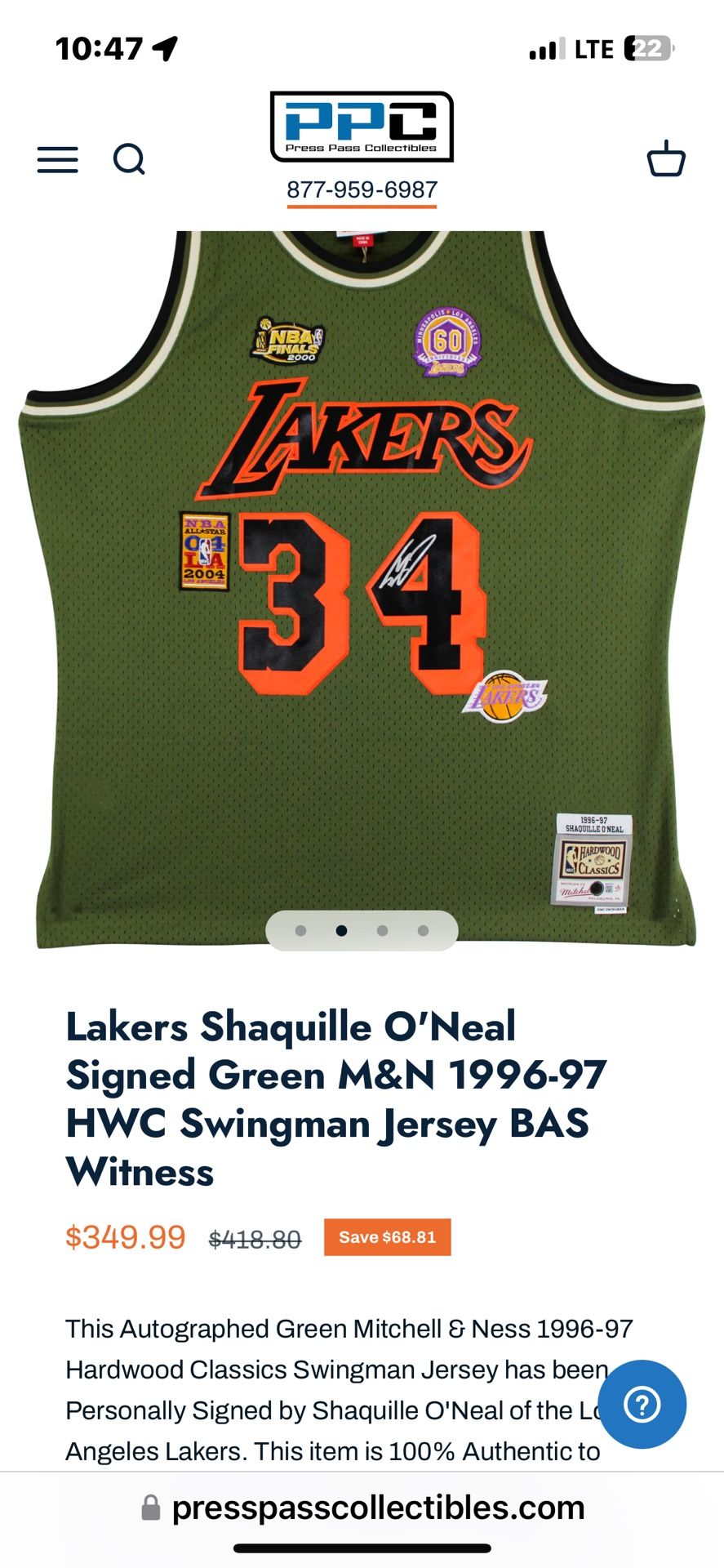 Classic Jersey Shaq Xxl