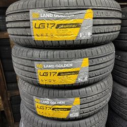 SET OF FOUR NEW TIRES 195/65/15 LANDGOLDEN, INCLUDING MOUNT AND BALANCE. ASK ME FOR ANY SIZE OR BRAND