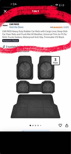 Rubber car mats new $40