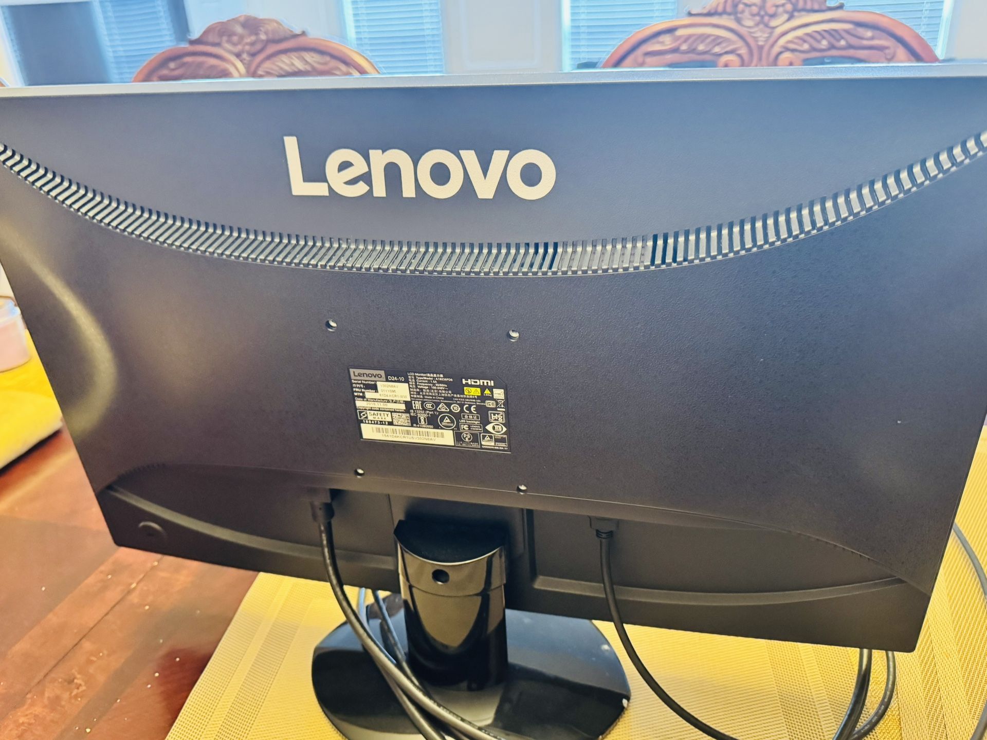Lenovo D24-10 23.6-inch LED Backlit LCD Monitor