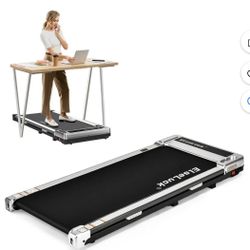 Elseluck Walking Pad, Under Desk Treadmill for Home Office, 2 in 1...
