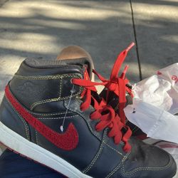 Air Jordan 1 Cloth Swoosh Special Stitching