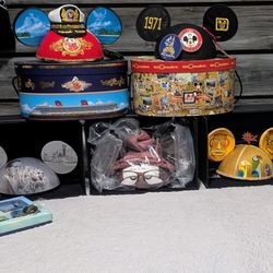 Limited Edition Disney Ears Pins and Lithograph 