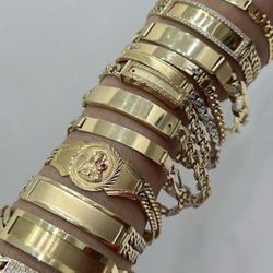Pulseras Disponibles Oro 10 Kt Y 14 Kt 