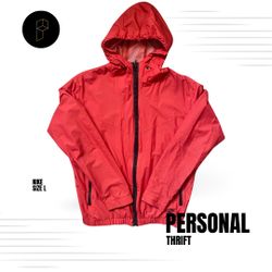 Nike Windbreaker Jacket Men’s Size Large Red