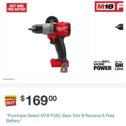 18v MILWAUKEE HAMMER DRILL