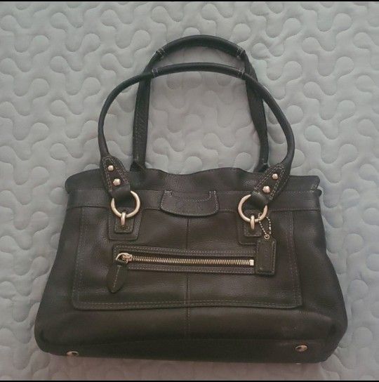 Coach Black Double Handled Satchel