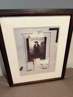 Framed Antiques Magazine Collage Art Print